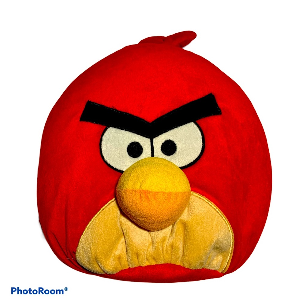 Angry Birds Red Lg 13”x 15” Stuffed Animal Pillow
